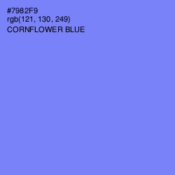 #7982F9 - Cornflower Blue Color Image