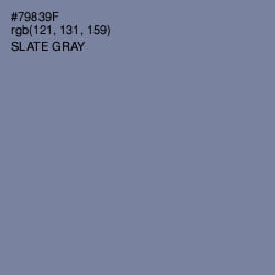 #79839F - Slate Gray Color Image