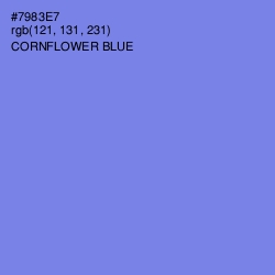 #7983E7 - Cornflower Blue Color Image