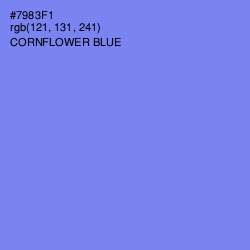 #7983F1 - Cornflower Blue Color Image