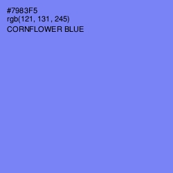 #7983F5 - Cornflower Blue Color Image