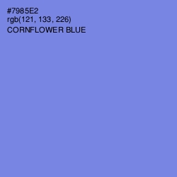 #7985E2 - Cornflower Blue Color Image