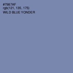#7987AF - Wild Blue Yonder Color Image