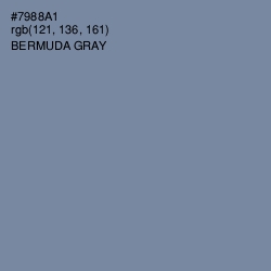 #7988A1 - Bermuda Gray Color Image