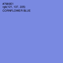 #7989E1 - Cornflower Blue Color Image
