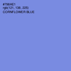 #798AE1 - Cornflower Blue Color Image