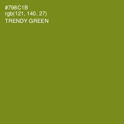 #798C1B - Trendy Green Color Image