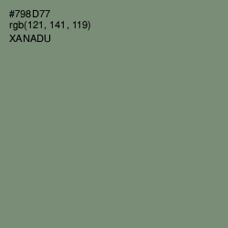 #798D77 - Xanadu Color Image