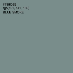 #798D8B - Blue Smoke Color Image