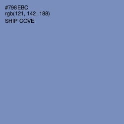 #798EBC - Ship Cove Color Image