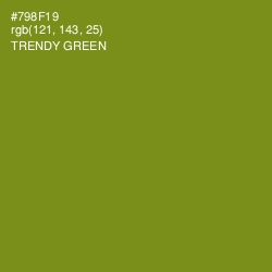 #798F19 - Trendy Green Color Image