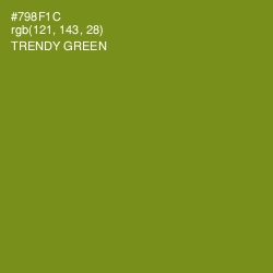 #798F1C - Trendy Green Color Image