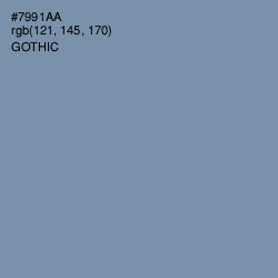 #7991AA - Gothic Color Image