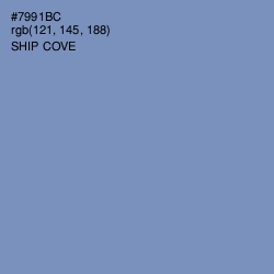 #7991BC - Ship Cove Color Image