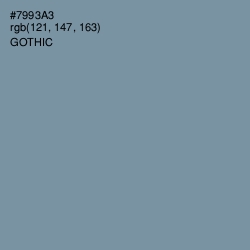 #7993A3 - Gothic Color Image