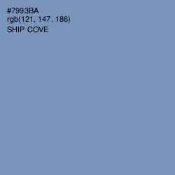 #7993BA - Ship Cove Color Image