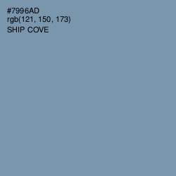 #7996AD - Ship Cove Color Image