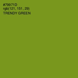 #79971D - Trendy Green Color Image