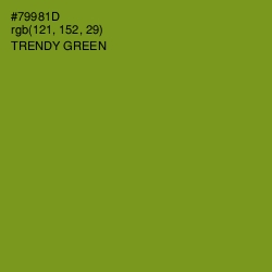 #79981D - Trendy Green Color Image