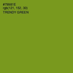 #79981E - Trendy Green Color Image