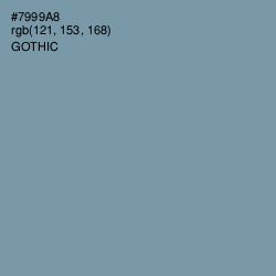 #7999A8 - Gothic Color Image