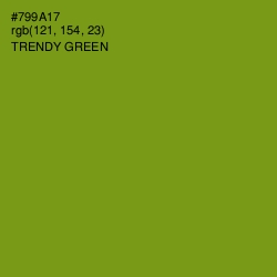 #799A17 - Trendy Green Color Image