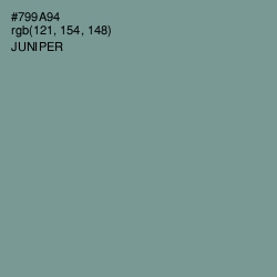 #799A94 - Juniper Color Image