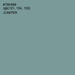 #799A99 - Juniper Color Image