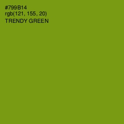 #799B14 - Trendy Green Color Image