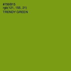 #799B15 - Trendy Green Color Image