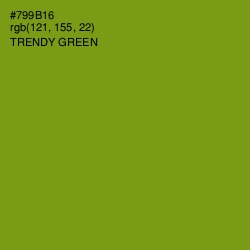 #799B16 - Trendy Green Color Image