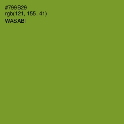#799B29 - Wasabi Color Image