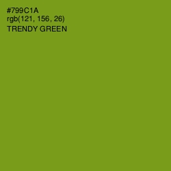 #799C1A - Trendy Green Color Image