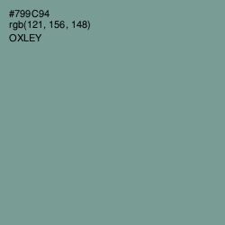 #799C94 - Oxley Color Image