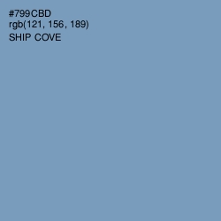 #799CBD - Ship Cove Color Image