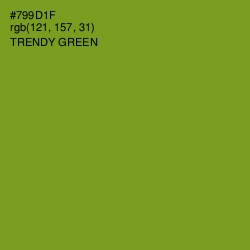 #799D1F - Trendy Green Color Image