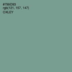 #799D93 - Oxley Color Image