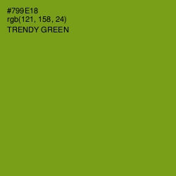 #799E18 - Trendy Green Color Image