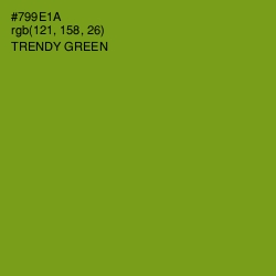 #799E1A - Trendy Green Color Image
