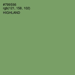 #799E66 - Highland Color Image