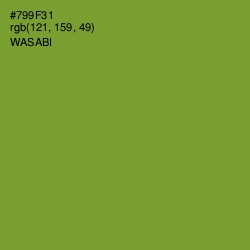 #799F31 - Wasabi Color Image