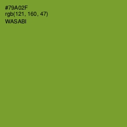 #79A02F - Wasabi Color Image