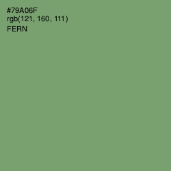 #79A06F - Fern Color Image