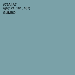 #79A1A7 - Gumbo Color Image