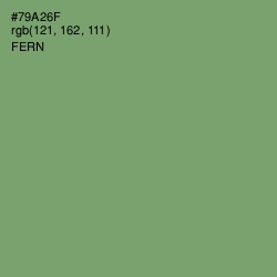 #79A26F - Fern Color Image