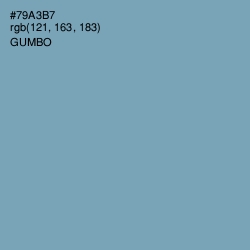 #79A3B7 - Gumbo Color Image