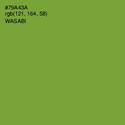 #79A43A - Wasabi Color Image