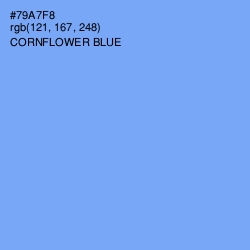 #79A7F8 - Cornflower Blue Color Image