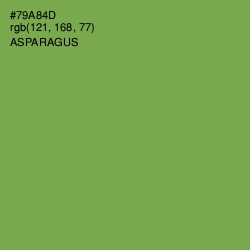 #79A84D - Asparagus Color Image