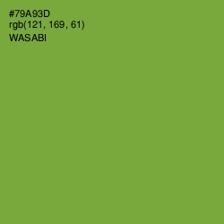 #79A93D - Wasabi Color Image